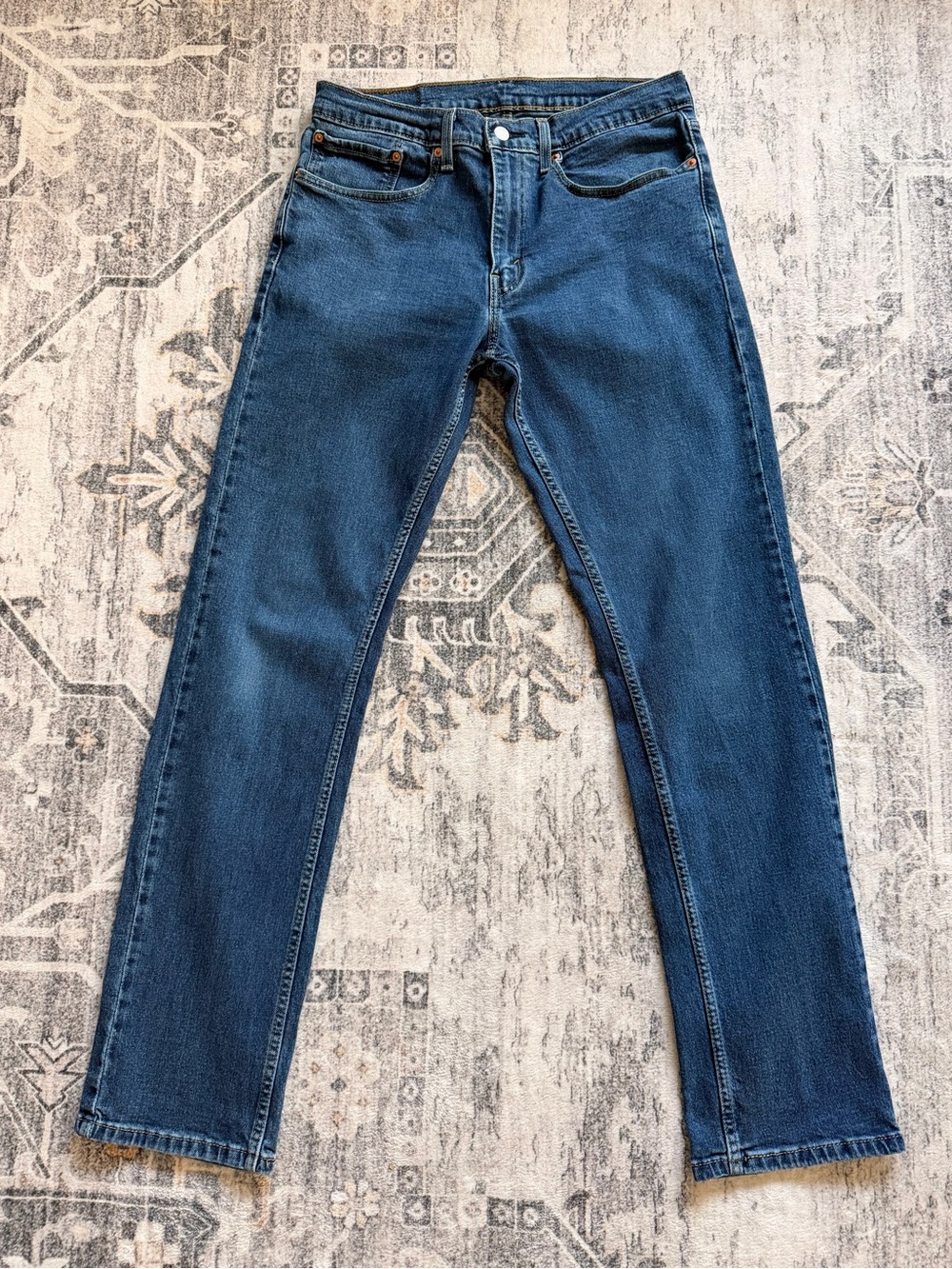 Levi Strauss Men’s Straight Jeans Medium Dark Wash 34W 34L